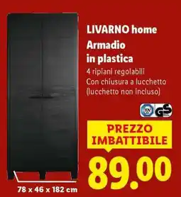 Lidl LIVARNO home Armadio in plastica offerta
