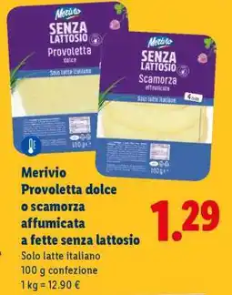 Lidl Mervio Provoletta dolce o scamorza affumicata offerta