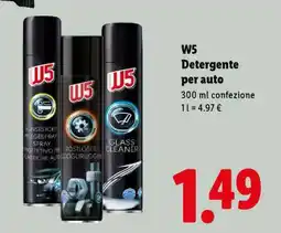 Lidl W5 Detergente per auto offerta