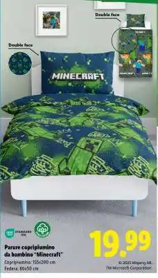 Lidl Parure copripiumino da bambino 'Minecraft' offerta