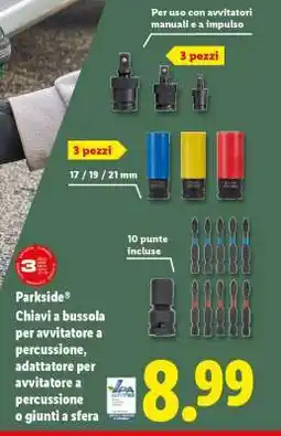 Lidl Parkside Chiavi a bussola per avvitatore a percussione offerta