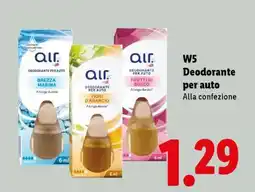 Lidl W5 Deodorante per auto offerta