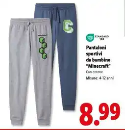 Lidl Pantaloni sportivi da bambino Minecraft offerta