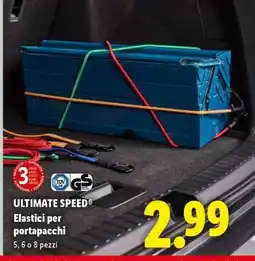 Lidl ULTIMATE SPEED Elastici per portapacchi offerta