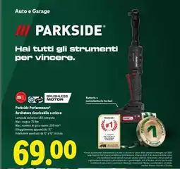 Lidl Parkside Performance Avvitatore ricaricabile a cricco offerta