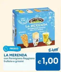 MD Discount LA MERENDA con Parmigiano Reggiano frullato e grissini offerta