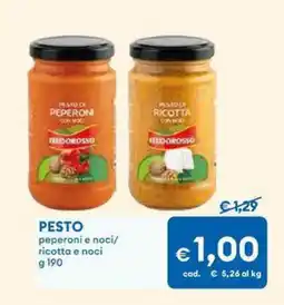 MD Discount PESTO peperoni e noci/ ricotta e noci offerta