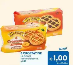 MD Discount 6 CROSTATINE LA DOLCE cacao/albicocca offerta