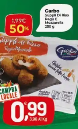 Crai Garbo Suppli Di Riso Ragù E Mozzarella offerta
