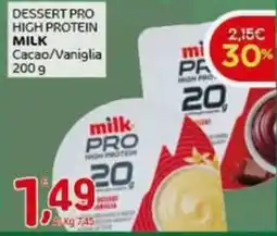 Crai Dessert pro high protein MILK offerta