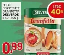 Crai Fette biscottate granfetta DELVERDE offerta