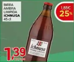 Crai Birra ambra limpida ICHNUSA offerta