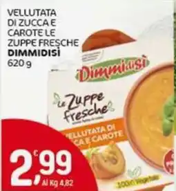 Crai Vellutata di zucca e carote le zuppe fresche DIMMIDISÌ offerta