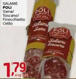 Crai SALAME POLI Siena/ Toscano/ Finocchietto offerta