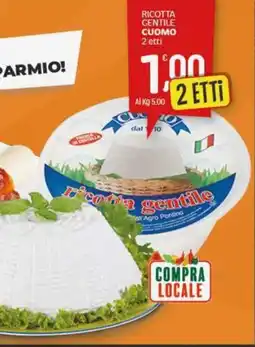 Crai Ricotta gentile CUOMO offerta