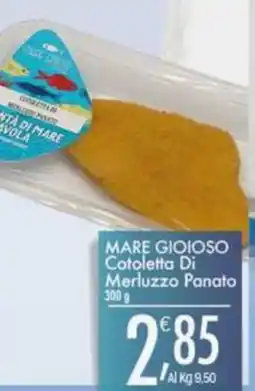 Crai MARE GIOIOSO Cotoletta Di Merluzzo Panato offerta