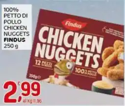 Crai 100% petto di pollo chicken nuggets FINDUS offerta