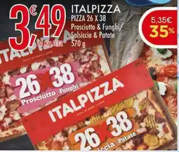 Crai ITALPIZZA PIZZA 26 X 38 Prosciutto & Funghi/ Salsiccia & Patate offerta