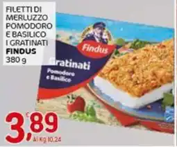 Crai Filetti di merluzzo pomodoro e basilico i gratinati FINDUS offerta