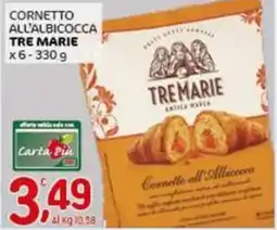 Crai Cornetto all'albicocca TRE MARIE offerta