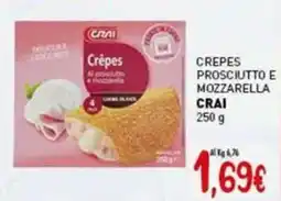 Crai Crepes prosciutto e mozzarella CRAI offerta