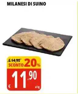 Tigros Milanesi di suino offerta