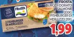 Eté Frosta burger dorato salmone-fishburger di merluzzo offerta