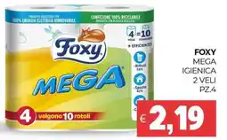 Eté Foxy mega igienica 2 veli pz.4 offerta