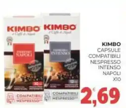 Eté Kimbo capsule compatibili nespresso intenso napoli x10 offerta