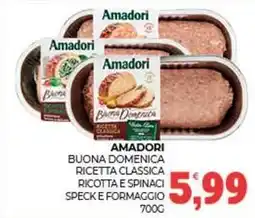 Eté Amadori buona domenica ricetta classica ricotta e spinaci speck e formaggio offerta