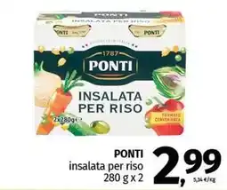 Pam PONTI insalata per riso offerta