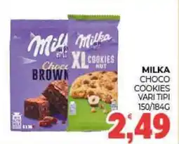 Eté Milka choco cookies vari tipi offerta