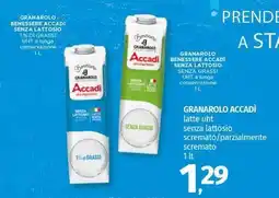 Pam GRANAROLO ACCADÌ latte uht senza lattosio scremato/parzialmente scremato offerta