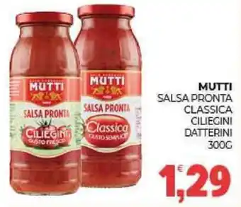 Eté Mutti salsa pronta classica ciliegini datterini offerta
