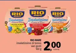 Pam RIO MARE insalatissime di tonno vari gusti offerta
