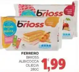 Eté Ferrero brioss albicocca ciliegia offerta