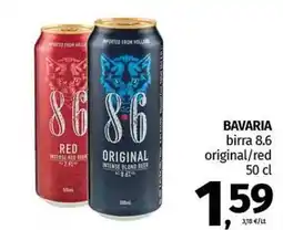 Pam BAVARIA birra 8.6 original/red offerta