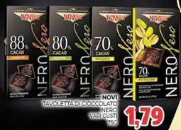 Eté Novi tavoletta di cioccolato nero vari gusti offerta