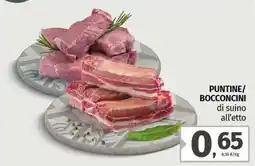 Pam PUNTINE/ BOCCONCINI di suino all'etto offerta