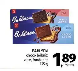 Pam BAHLSEN choco leibniz latte/fondente offerta