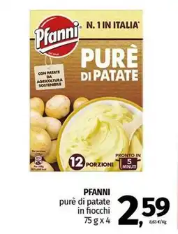 Pam PFANNI purè di patate in fiocchi offerta