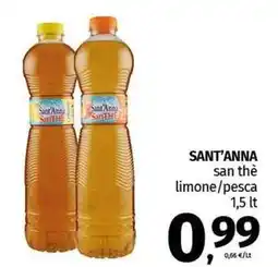 Pam SANT'ANNA san thè limone/pesca offerta