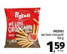 Pam PIZZOLI we love croccanti offerta