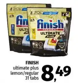 Pam FINISH ultimate plus lemon/regular 31 tabs offerta