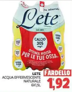 Eté Lete acqua effervescente naturale offerta
