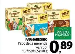 Pam PARMAREGGIO l'abc della merenda vari tipi offerta