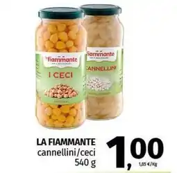 Pam LA FIAMMANTE cannellini/ceci offerta