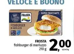 Pam FROSTA fishburger di merluzzo offerta