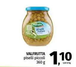 Pam VALFRUTTA piselli piccoli offerta