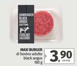 Pam MAXI BURGER di bovino adulto black angus offerta